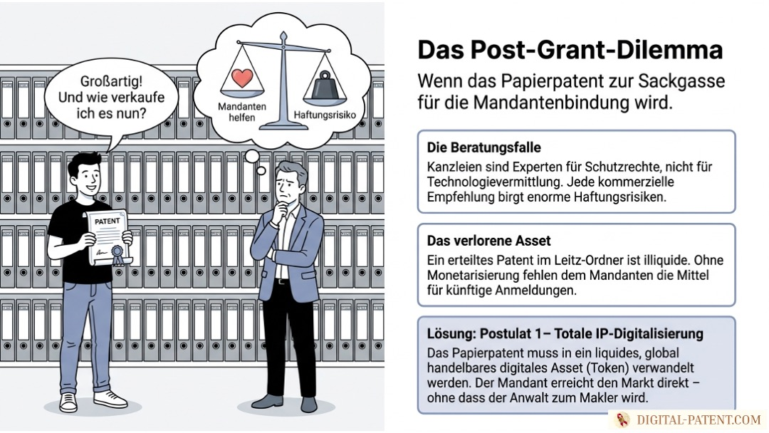 Das Post-Grant-Dilemma: Was Sie Ihren Mandanten sagen, wenn sie fragen, wie sie ihr Patent verkaufen können | digital-patent.com