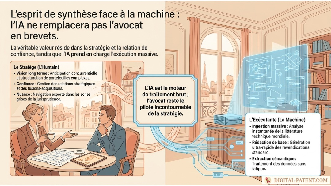 Pourquoi l'IA ne remplacera pas les avocats en brevets, mais révolutionnera la monétisation de la PI | Digital-Patent.com