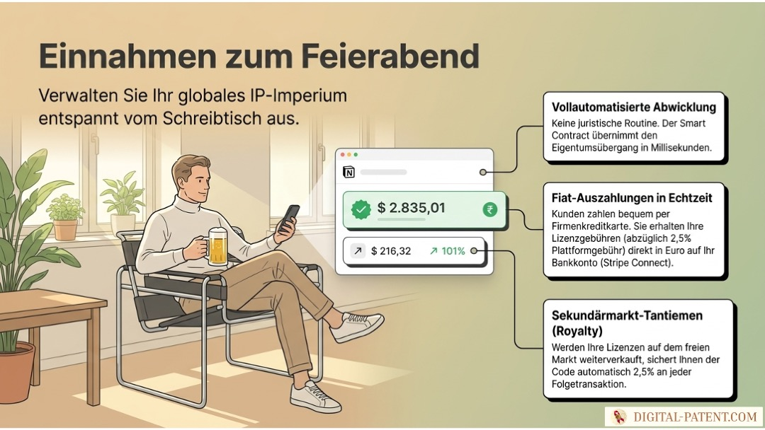 Kommerzialisierung vom Schreibtisch aus: Monetarisieren Sie Ihr Patent ohne Firmengründung | digital-patent.com